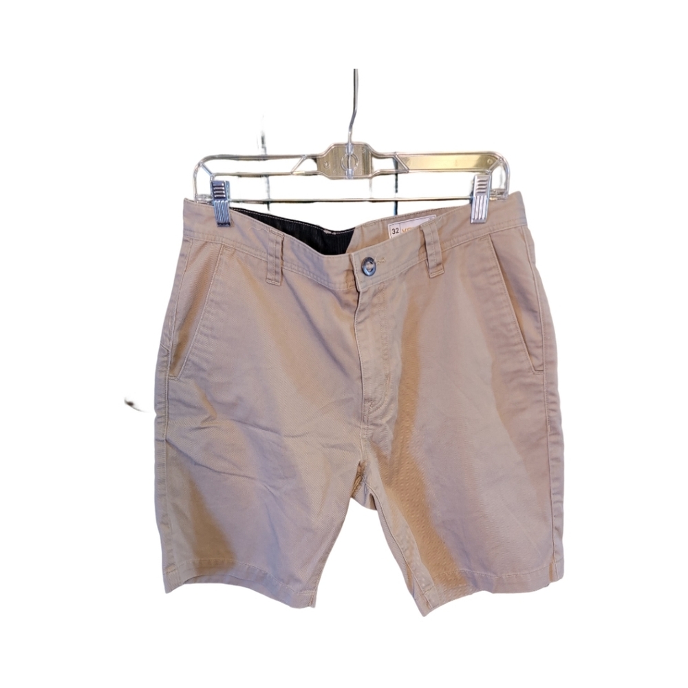 Volcom Shorts Mens 32 Beige Flat